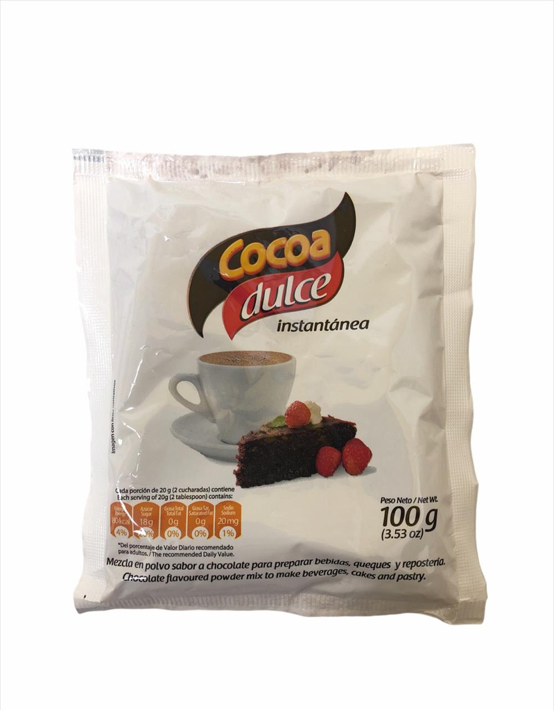 COCOA DULCE BOLSA 100 GR