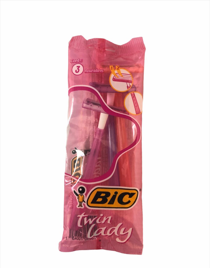 RASURADORA BIC TWIN LADY 3 UDS