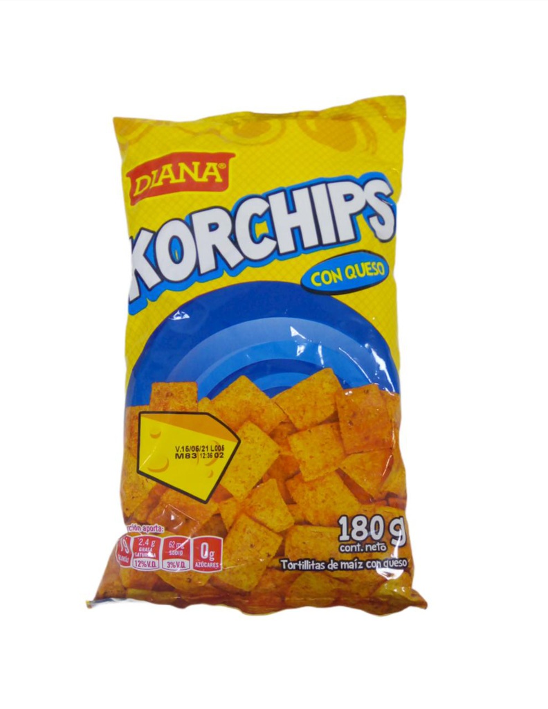 KORCHIPS DIANA C/QUESO FAMILIA