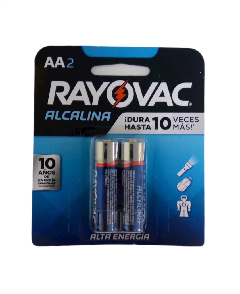 BATERIA ALCALINA RAYOVAC  AA 2