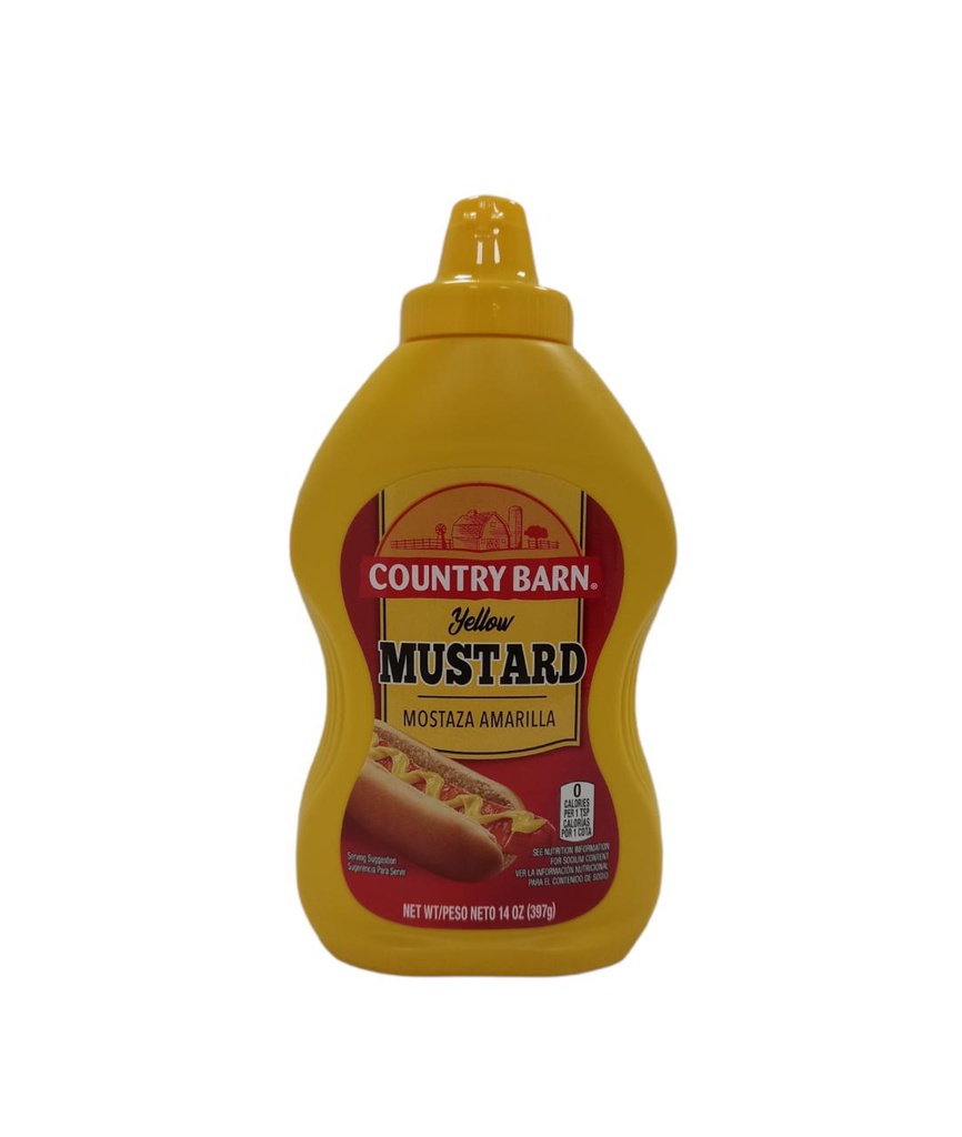 MOSTAZA COUNTRY BARN 16 OZ SQU