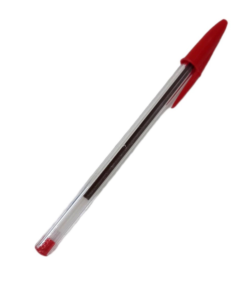 LAPIZ DE TINTA BIC ROJO CRISTAL PAC