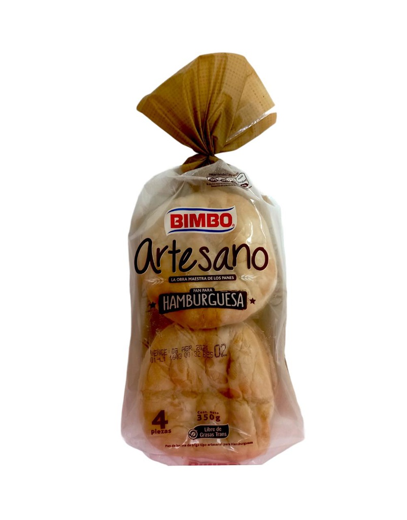 PAN HAMBURGUESA ARTESANO 350G