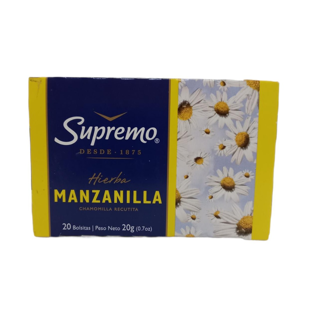 TE DE MANZANILLA SUPREMO 20 UN