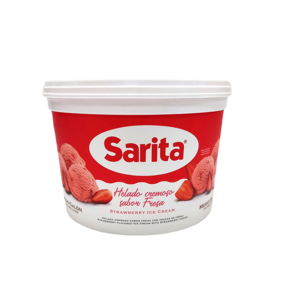 HELADO SARITA DE FRESA 1/2 GALON