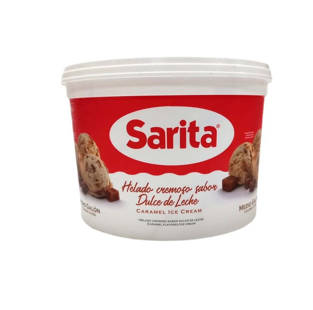 HELADO SARITA DULCE DE LECHE 1/2 GALON