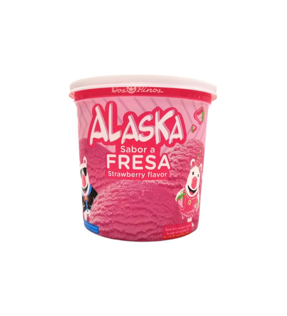 HELADO ALASKA FRESA 1/4GALON