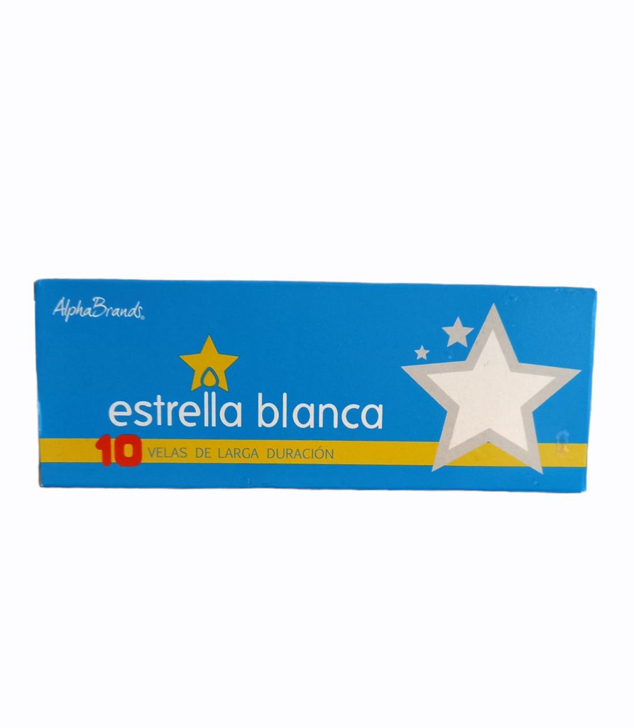 ESTRELLA BLANCA 10 VELAS