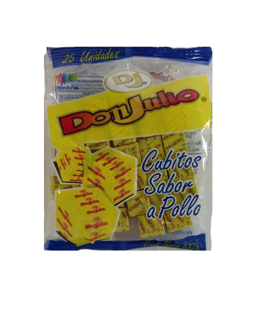 CUBITOS DON JULIO BOLSITA 25 UNDS