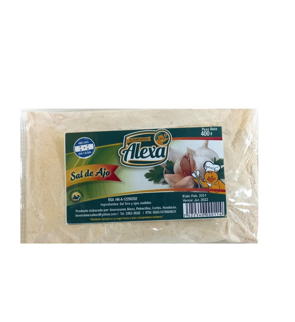 SAL DE AJO ALEXA 400G