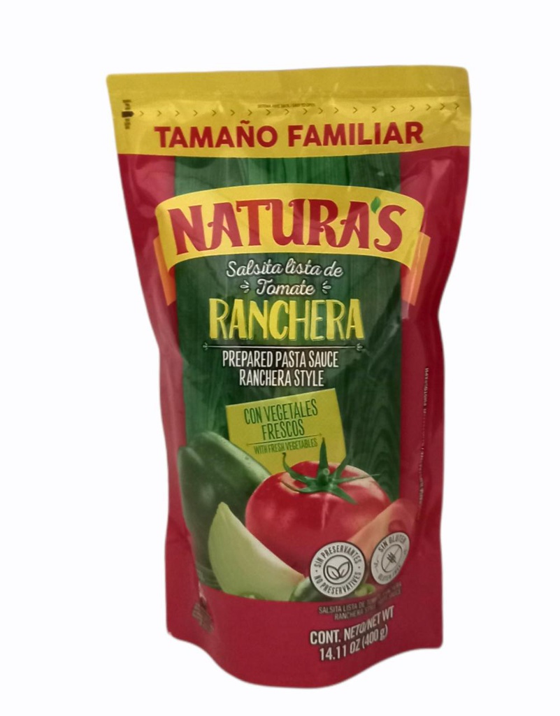 SALSA DE TOMATE RANCHERA 400G