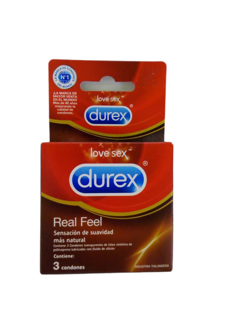 CONDONES REAL FEEL SENSACION DUREX