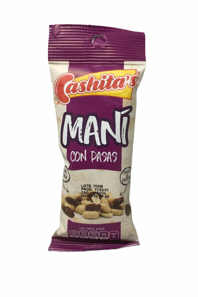 CASHITAS MANI PASAS 55GR