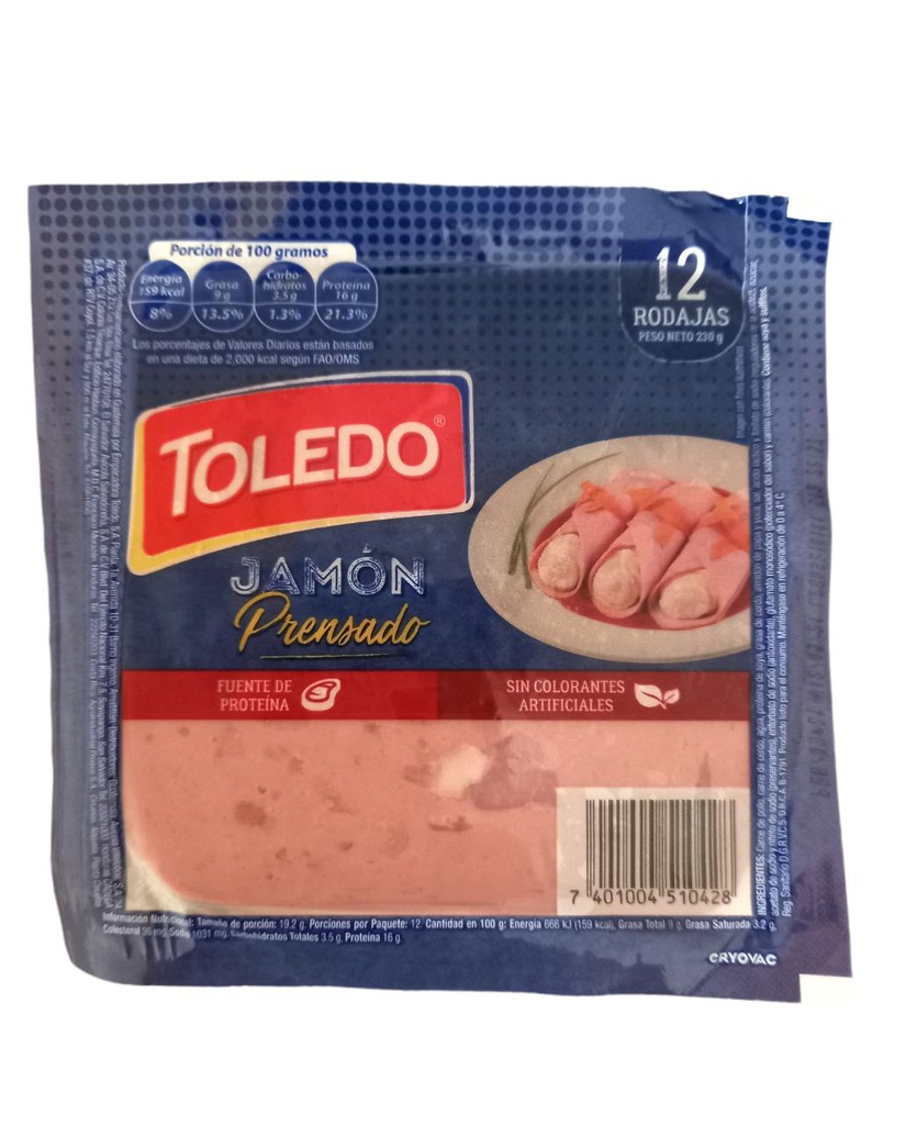 JAMON PRENSADO ESPECIAL TOLEDO