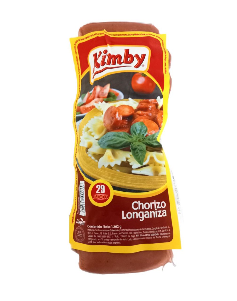 CHORIZO LONGANIZA KIMBY 1362G