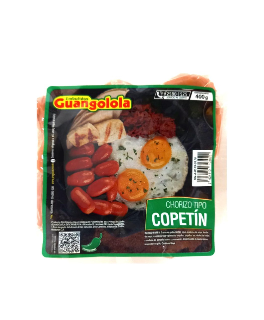 CHORIZO COPETIN 400 G GUANGOLA