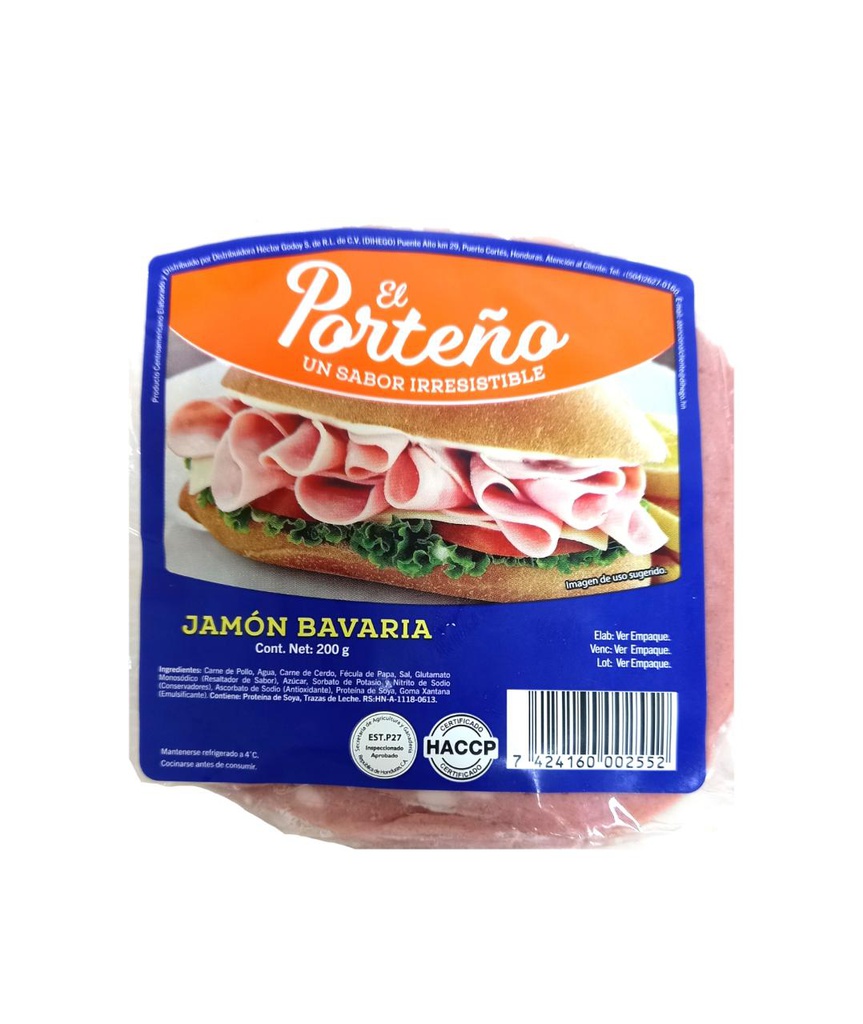 JAMON BAVARIA EL PORTEÑO 200 G