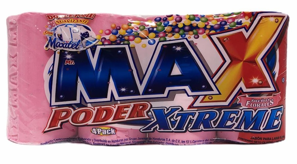 JABON MAX PODER ROSADO 4PACK