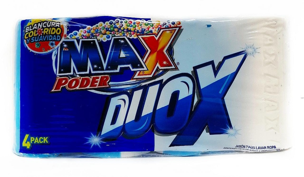 MAX PODER DUOX 4PACK 425G BLAN