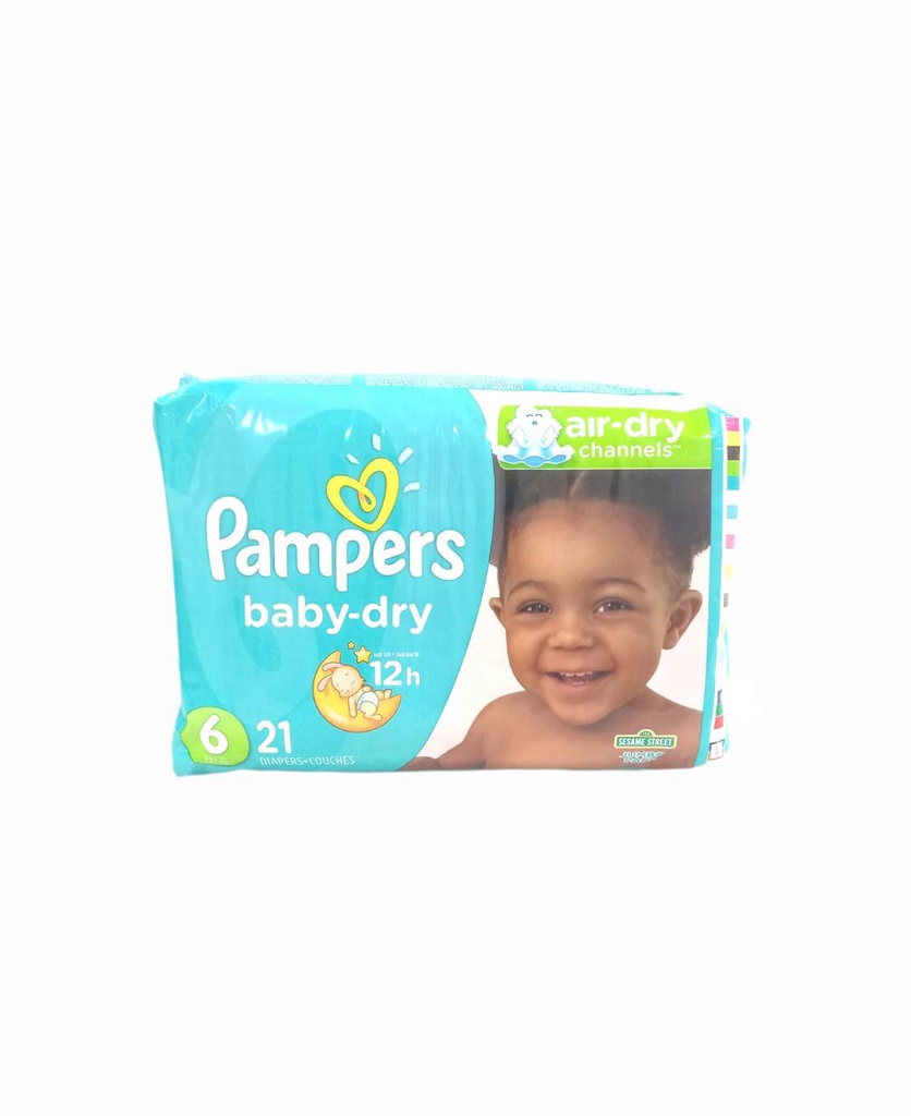 PAÑAL PAMPERS BABY-DRY TALLA 6