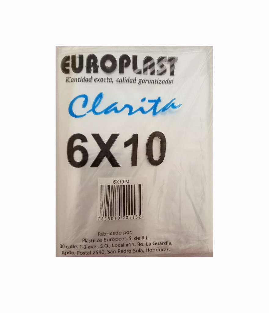 BOLSA EUROPLAST 6X10 CLARITA 1