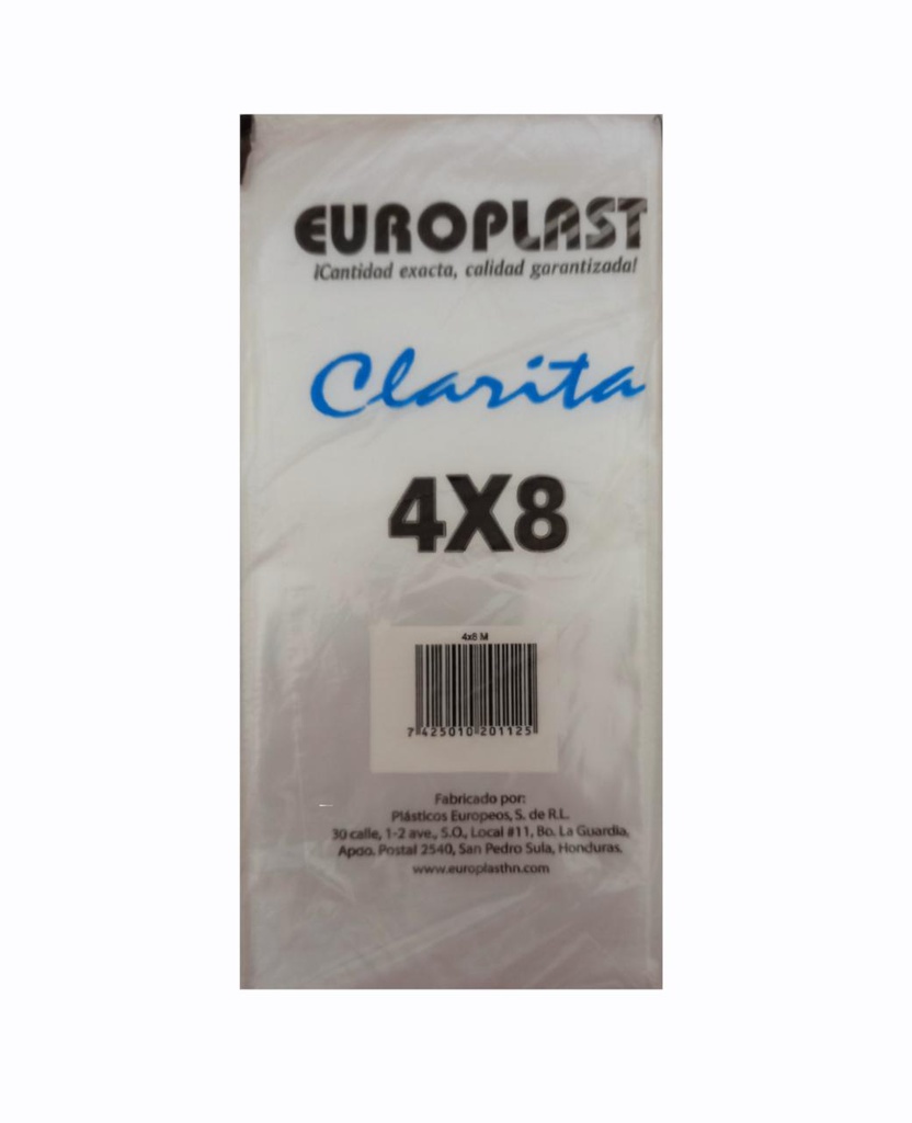 BOLSA LISA 4X8 CLARITA 1/2 LB 