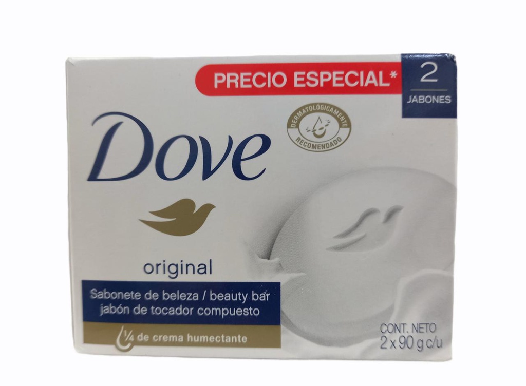 JABON CREMOSO DOVE 2 UN DE 90 