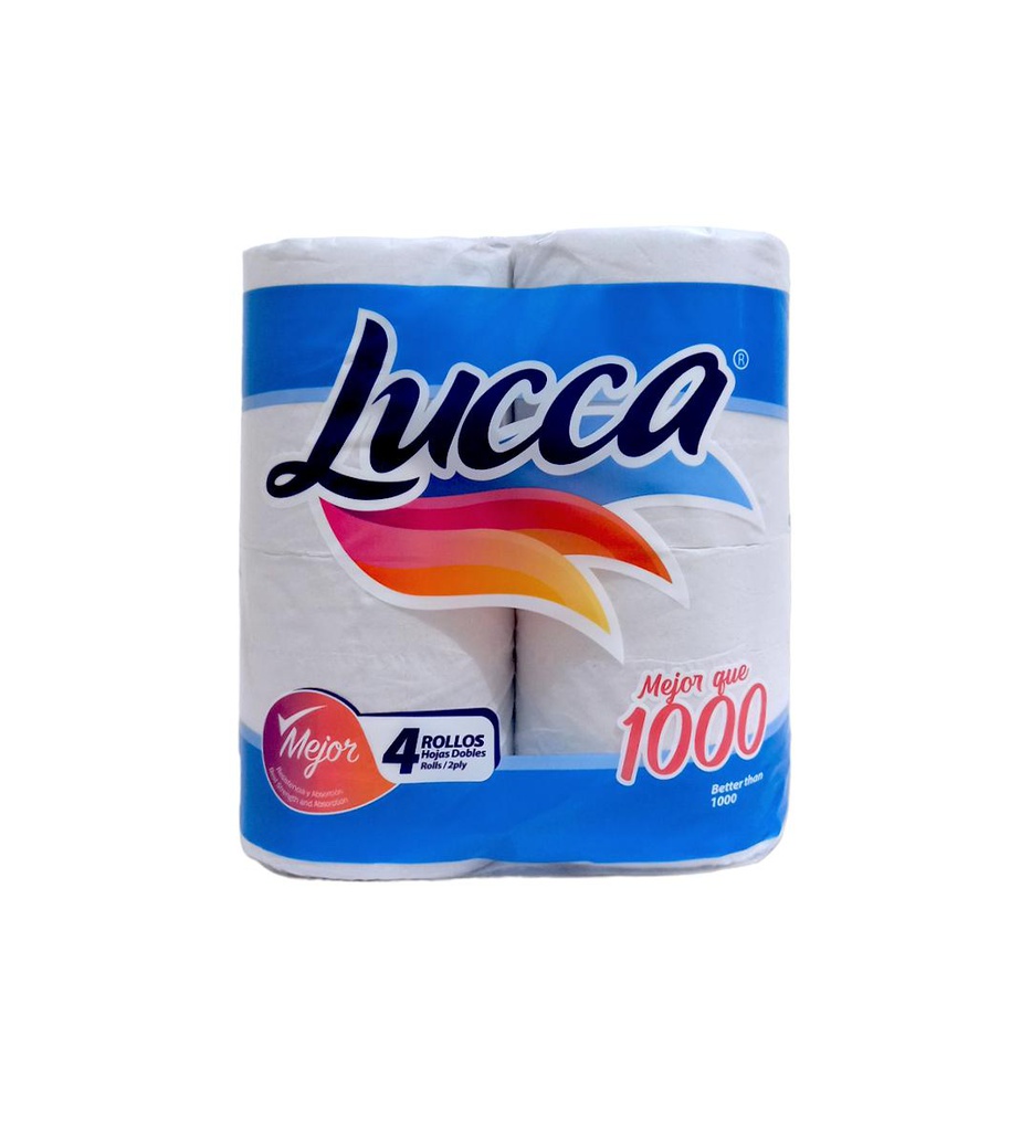 PAPEL HIGIENICO LUCCA 4ROLLOS 