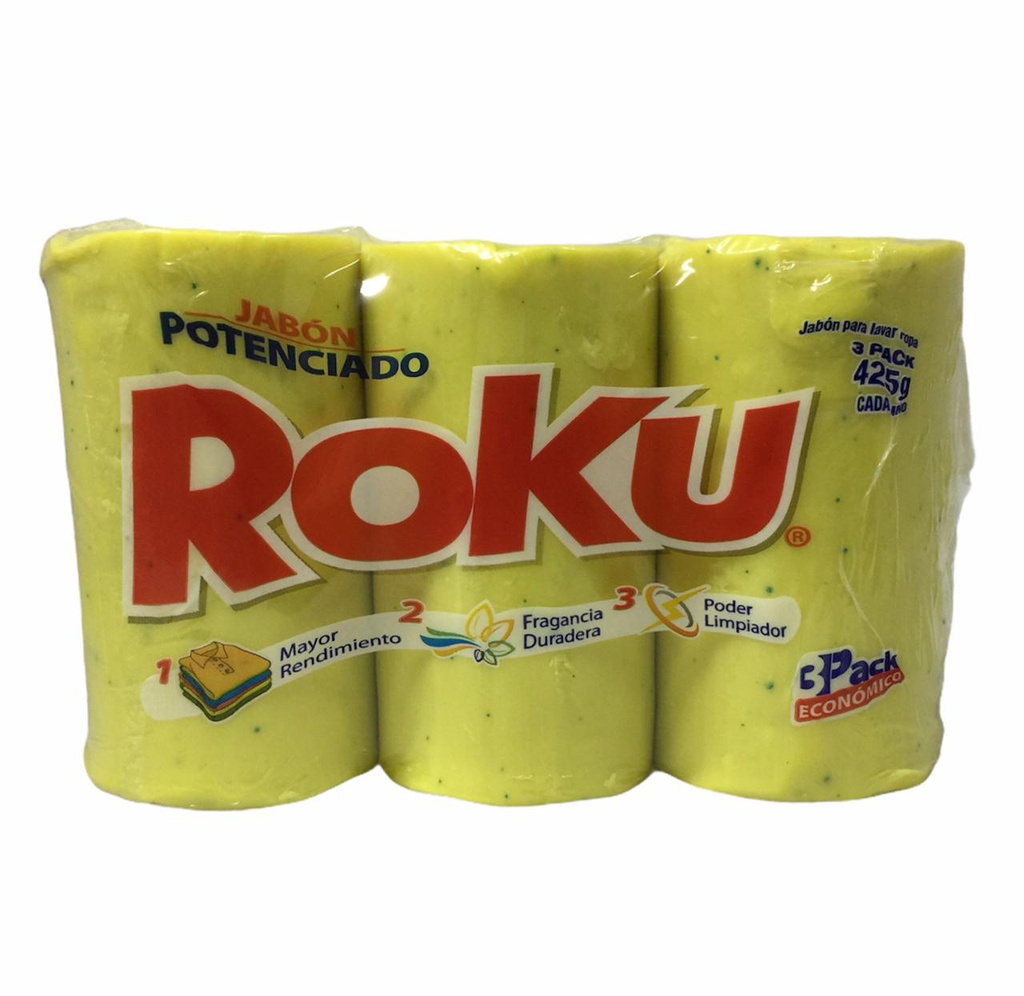 JABON 3PACK ROKU AMARILLO 425G