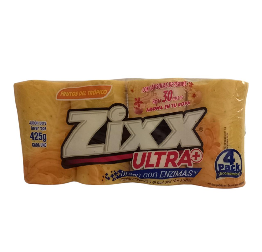 JABON ZIXX AMARILLO 4PACK 425G