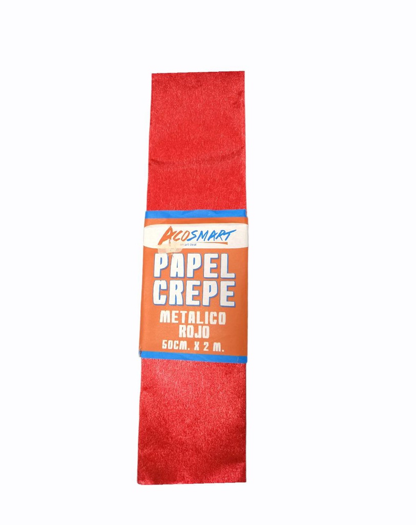 PAPEL CREPE METALICO ROJO