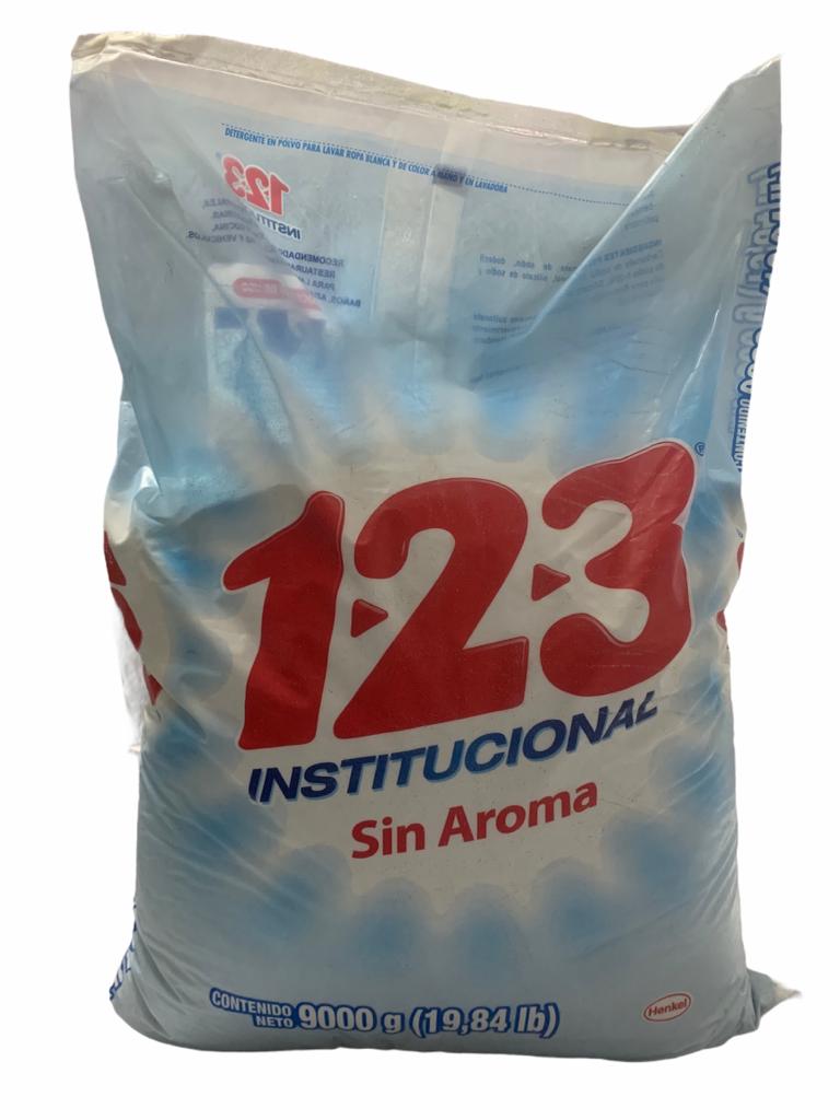 DETERGENTE 123 BLANCO 9000GR