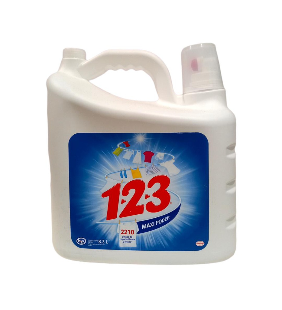 DETERGENTE LIQUIDO 1-2-3 8.3 L