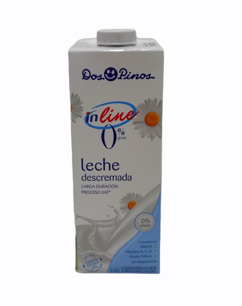 LECHE DESCREMADA DOS PINOS 1LI