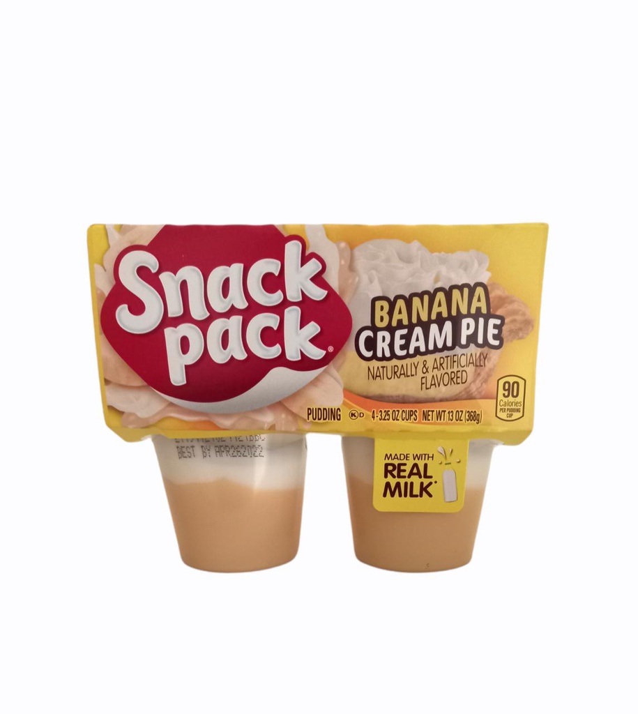 SNACK PACK HUTS BANANA CREAM P