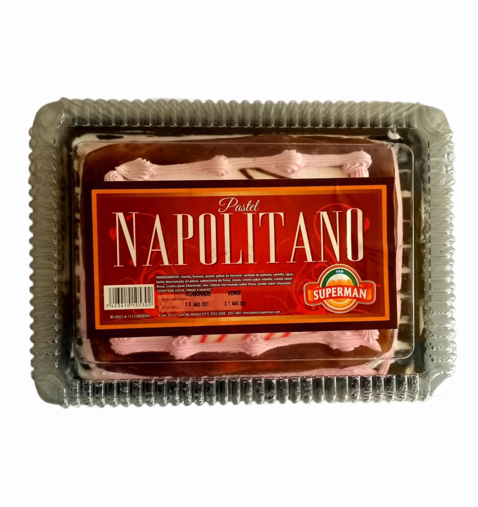 PASTEL FRIO NAPOLITANO RECTANG