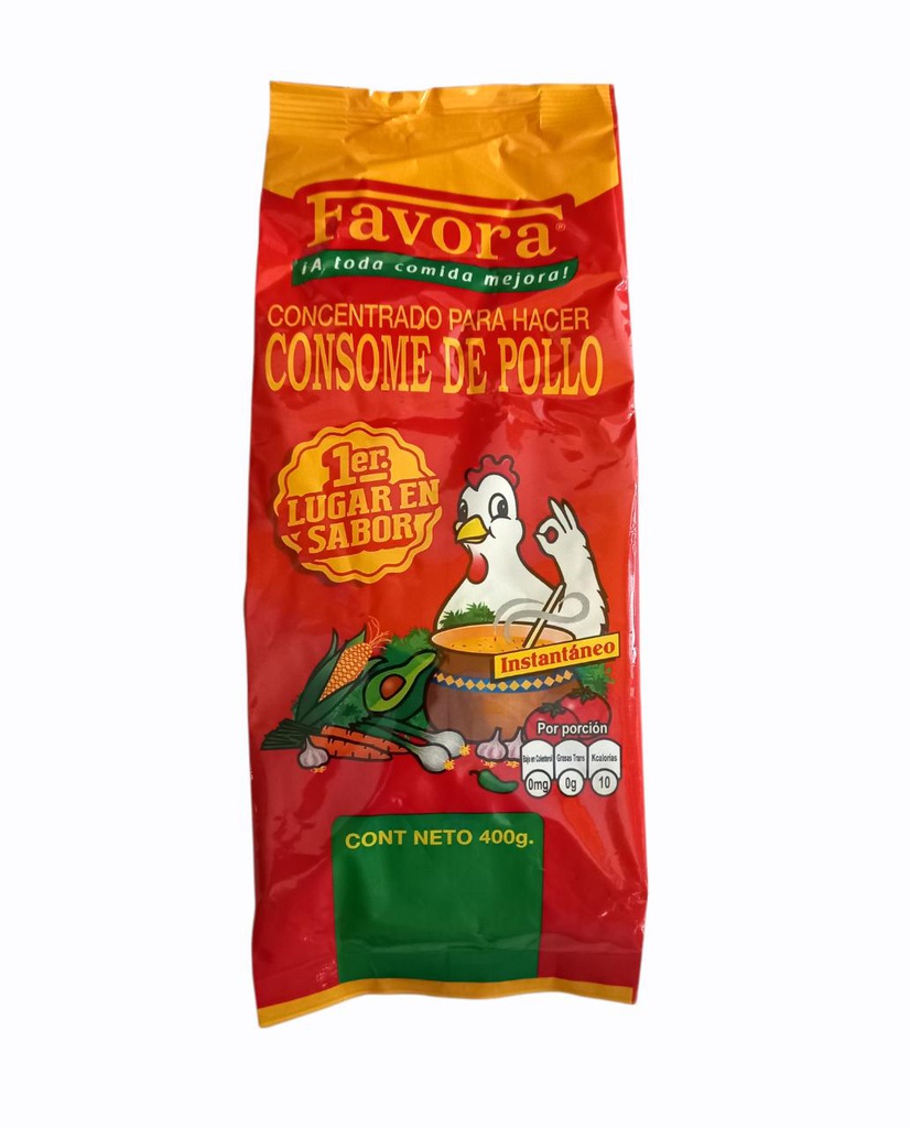 CONSOME POLLO FAVORA BOLSA 400