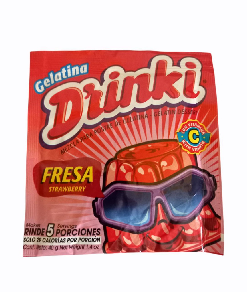 GELATINA DRINKI FRESA 40G