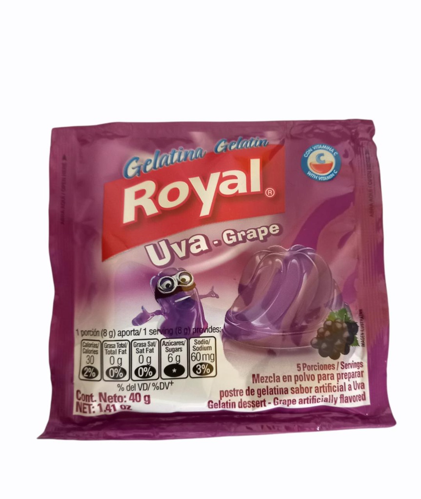 GELATINA ROYAL UVA 40G