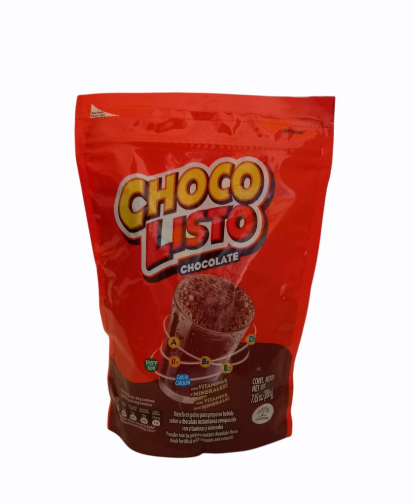 CHOCO LISTO CHOCOLATE 200GR