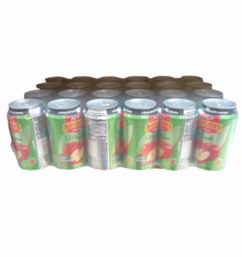 CAJA DE JUGO NATURAS DE LATA MANZANA 24 UNDS