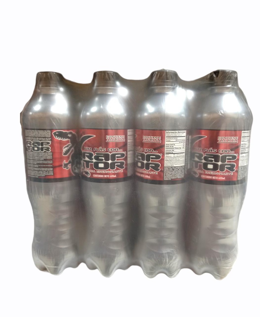 PAQUETE DE RAPTOR 600 ML 12 UNDS