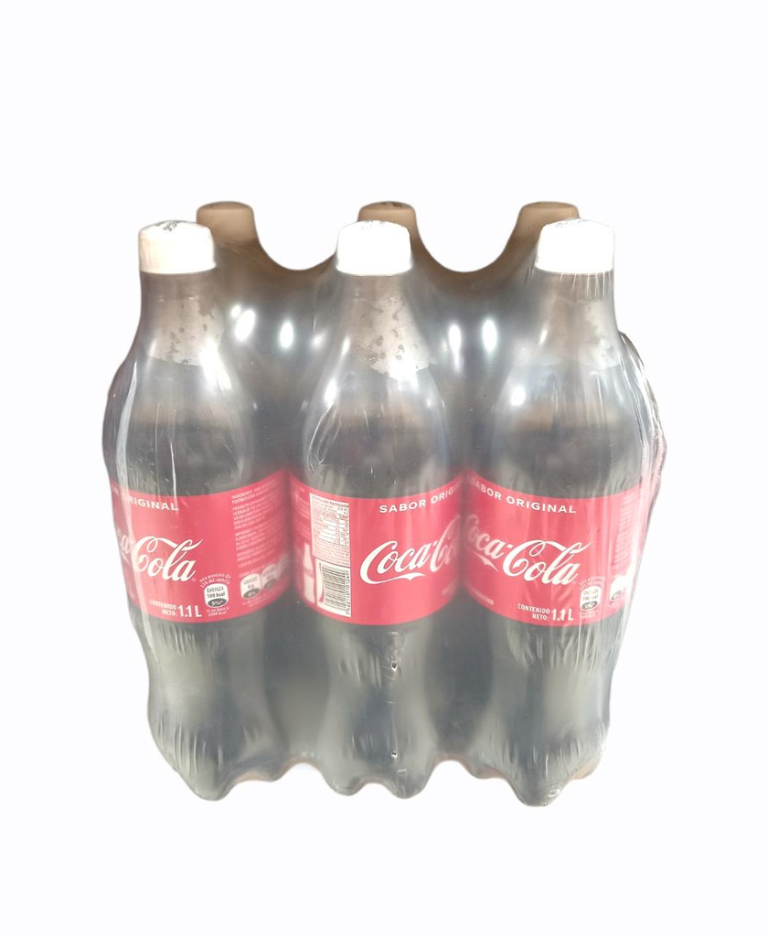 PAQUETE DE COCA COLA 1 1LTS 6 UNDS