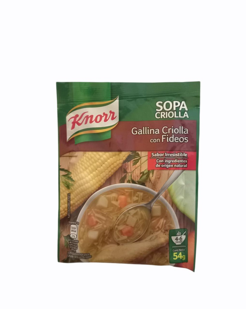 KNORR SOPA GALLINA CRIOLLA C/F