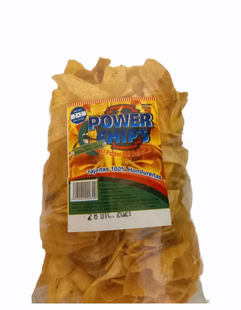 TAJADAS POWER CHIPS CON SAL 8 