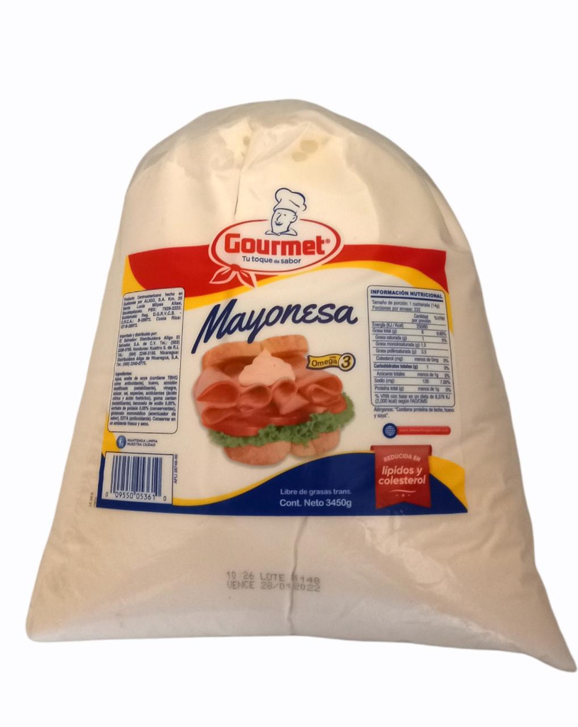 MAYONESA GOURMET BOLSA GALON