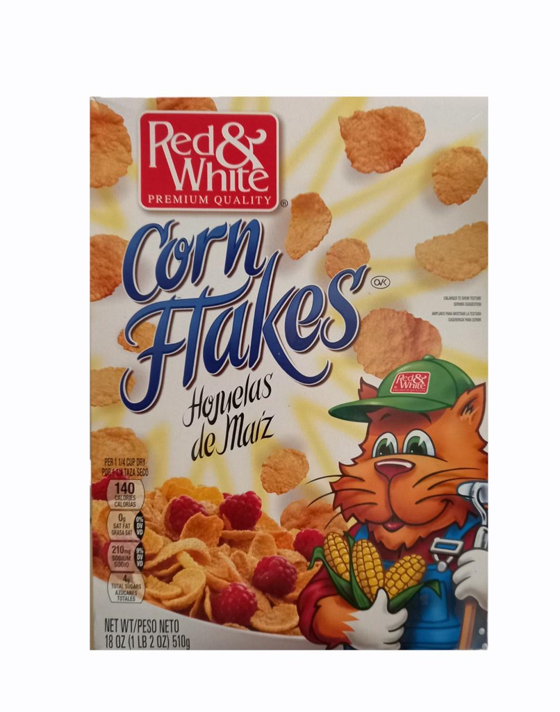 CORN FLAKES RED WHITE 18 OZ 