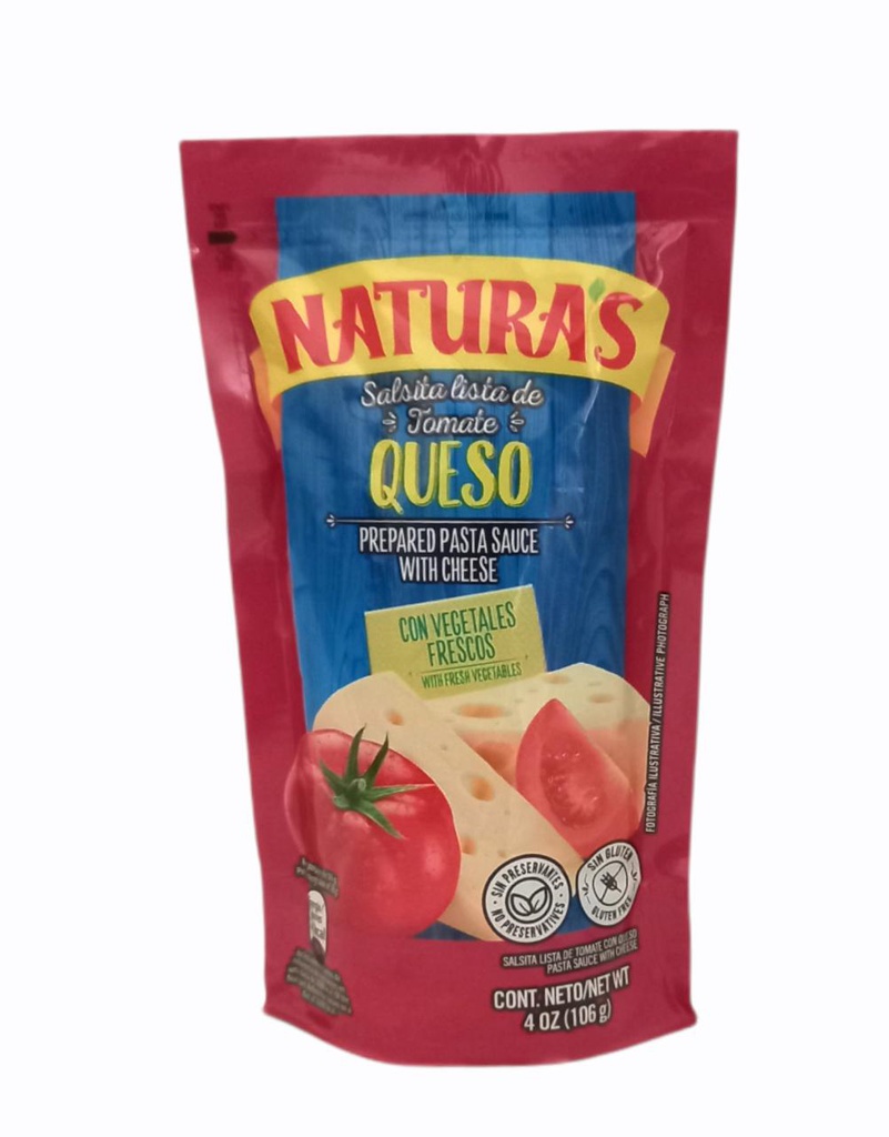 NATURAS SALSA TOMATE C/QUESO 1