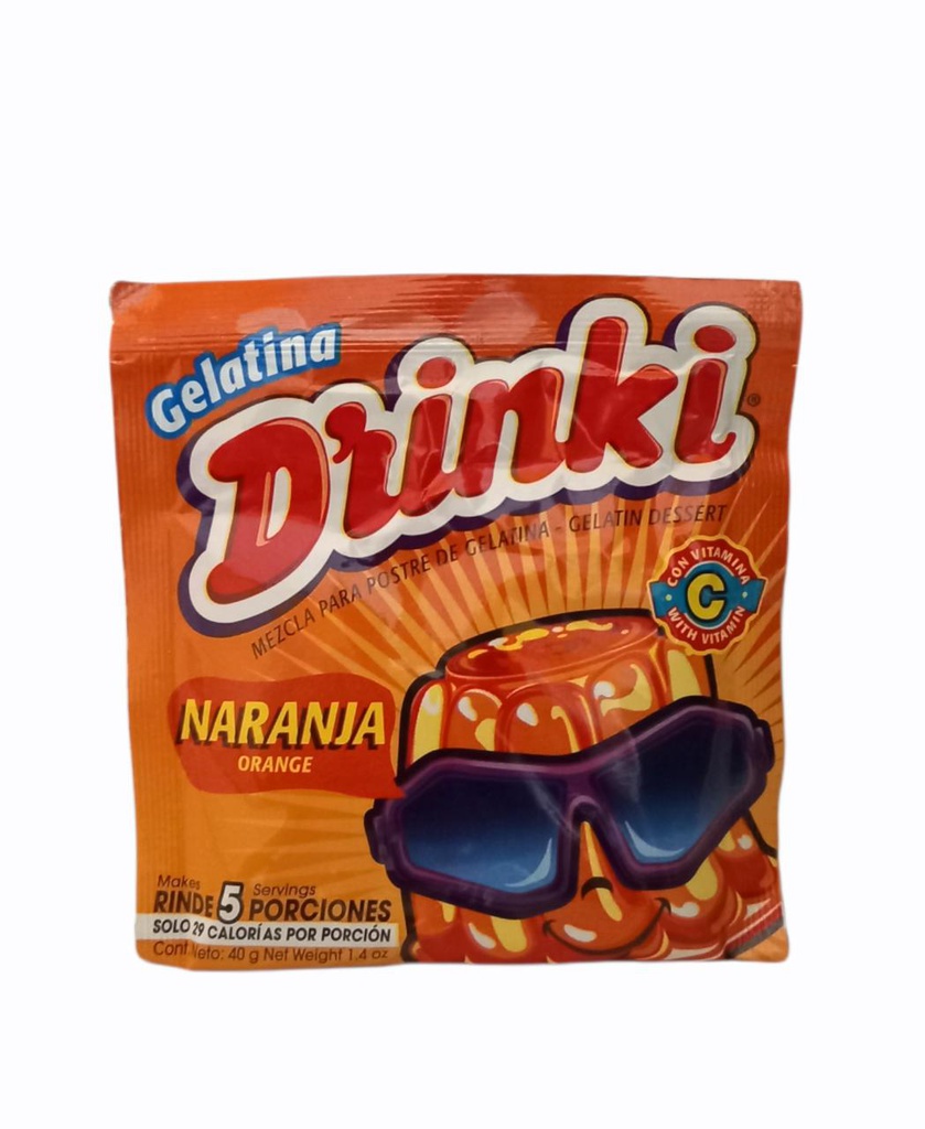 GELATINA DRINKI NARANJA  40G