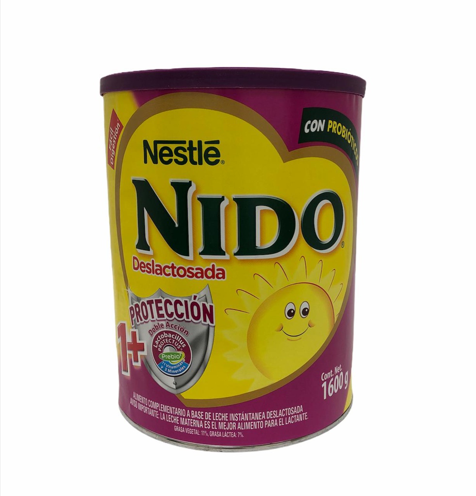 NIDO KINDER 1+ DESLACTOS 1600G